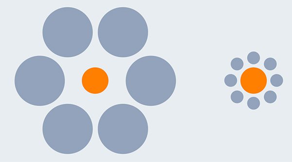 Orange circles Illusion